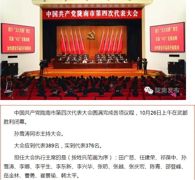 市第四次黨代會(huì)勝利閉幕！選出新一屆領(lǐng)導(dǎo)班子