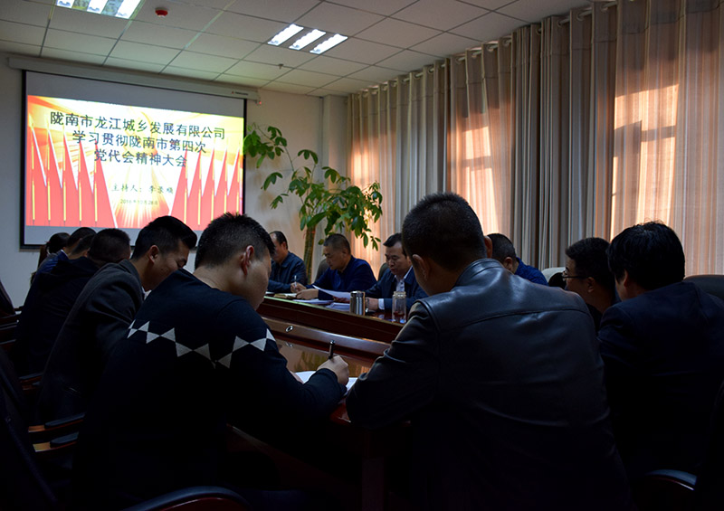 公司認(rèn)真?zhèn)鬟_(dá)學(xué)習(xí)市第四次黨代會精神