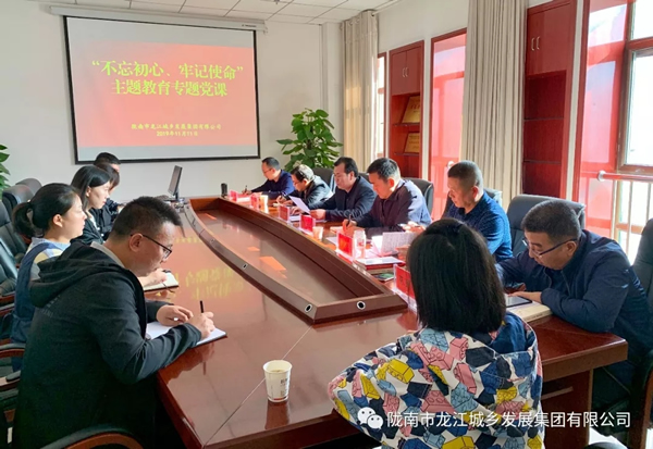 市龍江集團(tuán)開展“不忘初心、牢記使命”主題教育專題黨課